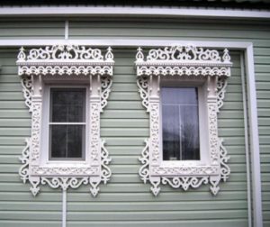 Резные пластиковые наличники на окна
