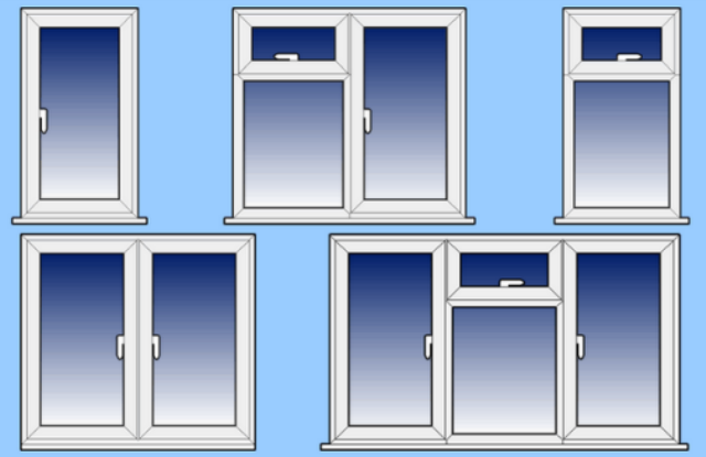 Пластиковые окна с форточкой. Варианты.