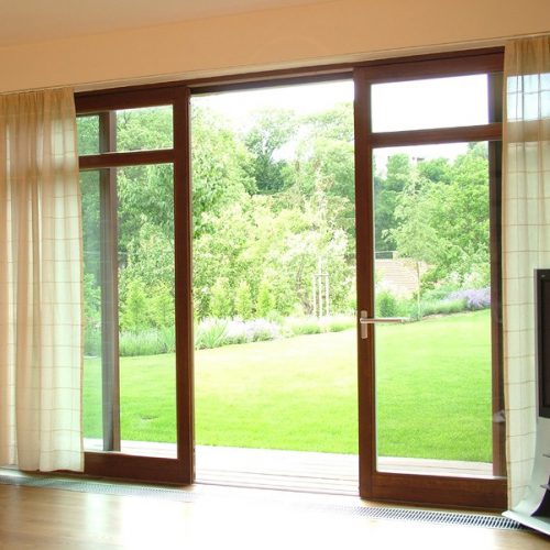 Раздвижные алюминиевые двери 