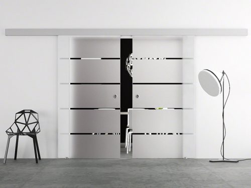 Раздвижные стеклянные двери