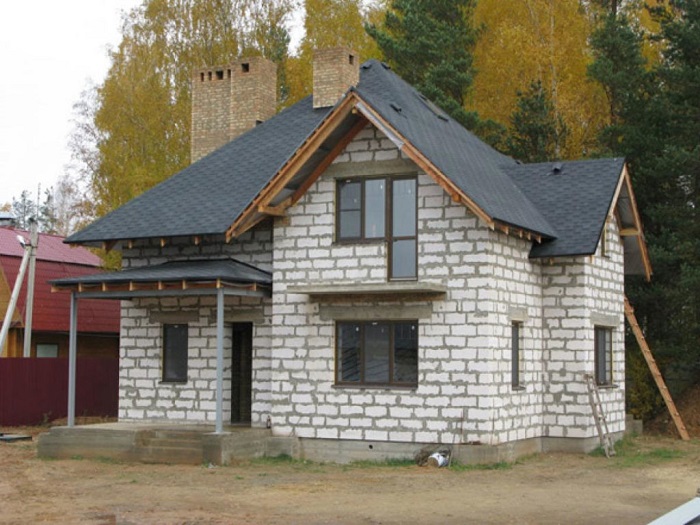дом из пеноблоков 